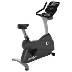 Life Fitness Lifecycle C3 Upright Exercise Bike with Track Connect Console